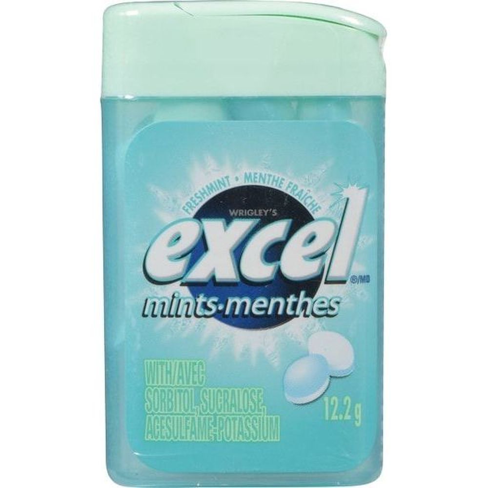 Excel Menthes Fraîches, 12,2 G -- 72 Par Boîte