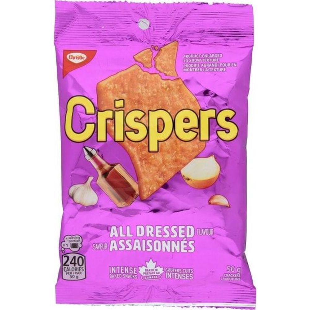 Crispers All Dressed Snack Pack, 50 G -- 36 Per Case