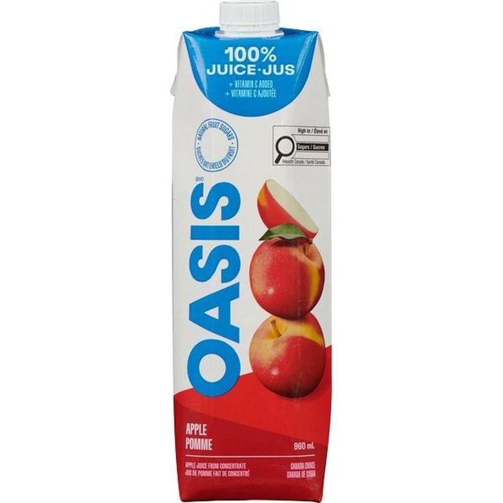 Oasis Apple Juice, 960 Ml -- 12 Per Case