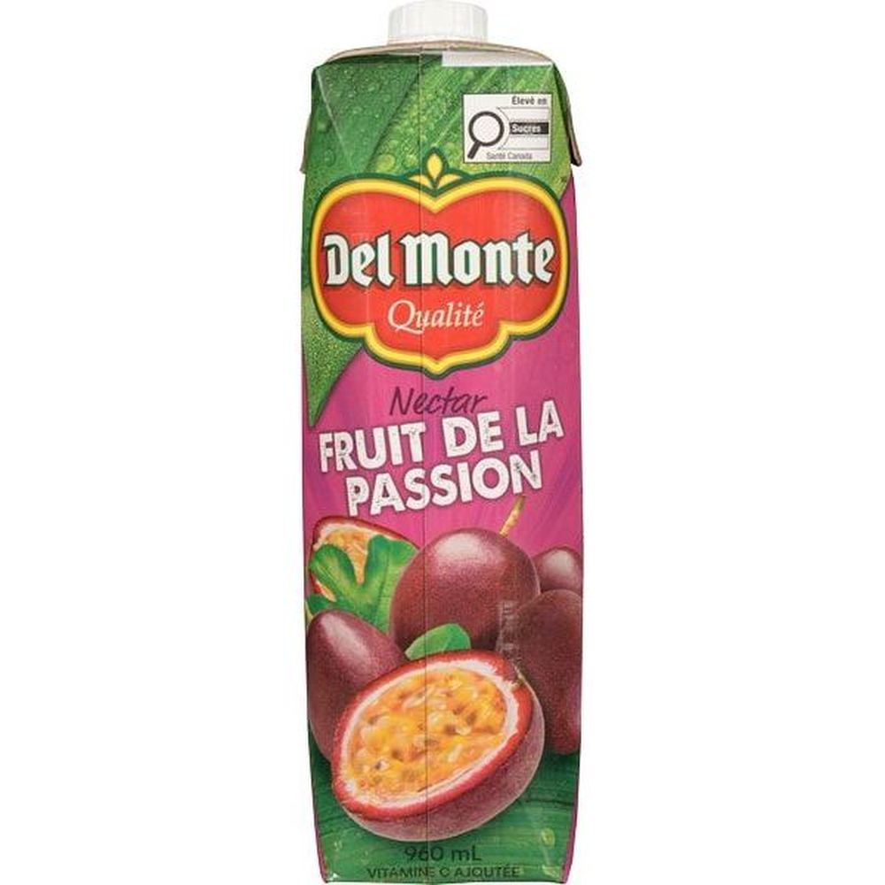 Del Monte Passion Fruit Nectar, 960 Ml -- 12 Per Case