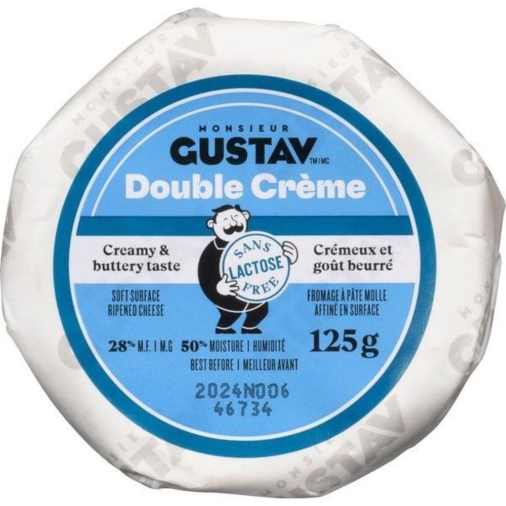 Monsieur Gustav Fromage À La Crème Double, 125 G – 8 Par Boîte