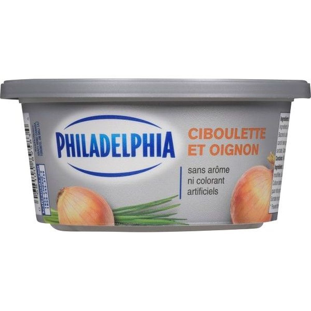 Philadelphia Fromage À La Crème À La Ciboulette Et À L'oignon, 227 G -- 12 Par Boîte