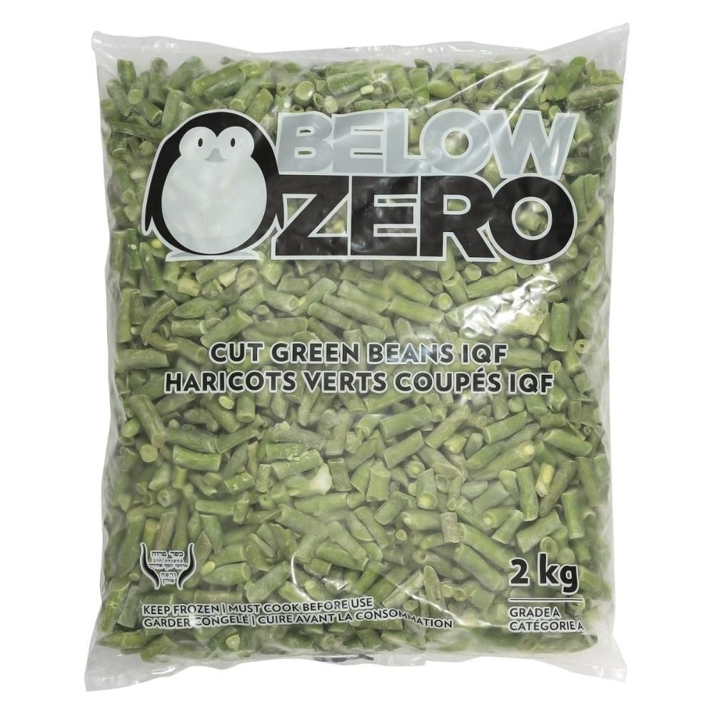Below Zero Regular Cut Green Beans, 2 Kg - 6 Per Case
