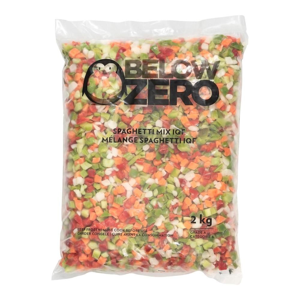Below Zero Mixed Vegetable Spaghetti Mix, 2 Kg - 6 Per Case