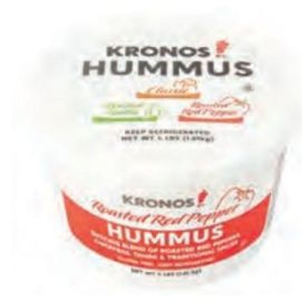 Kronos Roasted Red Pepper Hummus, 4 Lb -- 2 Per Case