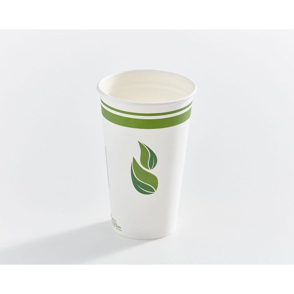 16 oz Compostable PLA-Lined Single Wall Paper Cup