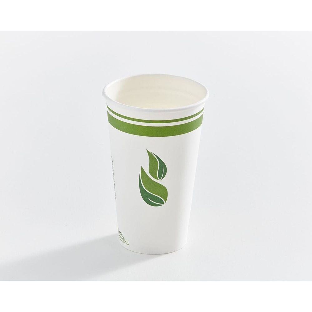 Eco Guardian Compostable Pla-lined Single Wall Paper Cup, 16 Oz Capacity -- 1000 Per Case