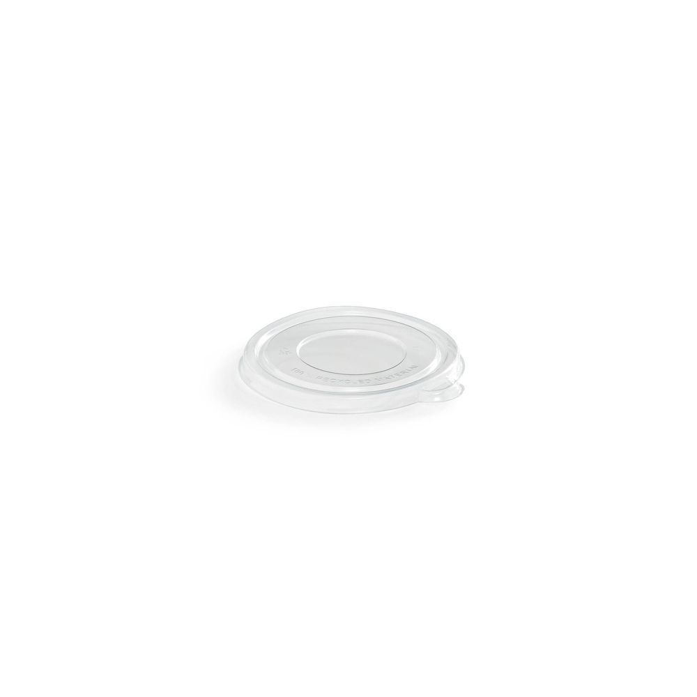 Eco Guardian Flat Pet Lid For 12oz Round Fibre Wide Mouth Recyclable Container -- 1000 Per Case