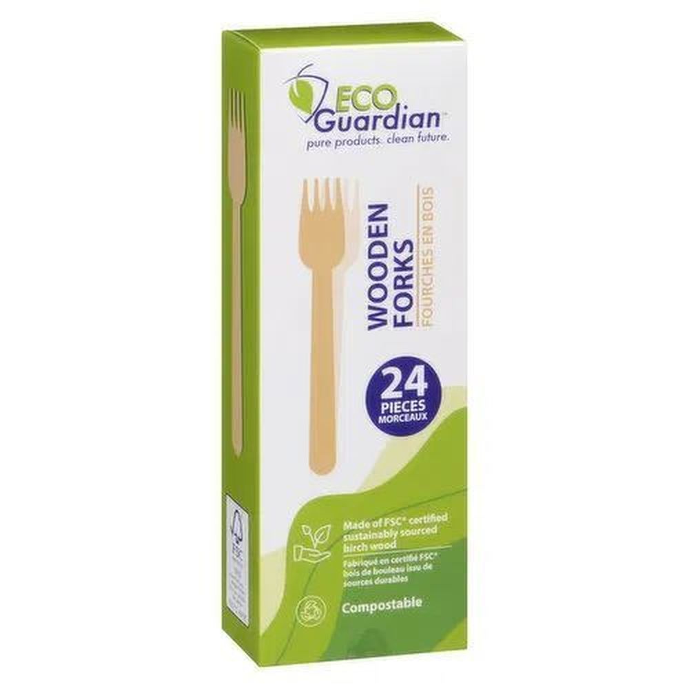 Eco Guardian 6.25 In Fsc Certified Wooden Fork, 24 Count -- 48 Per Case