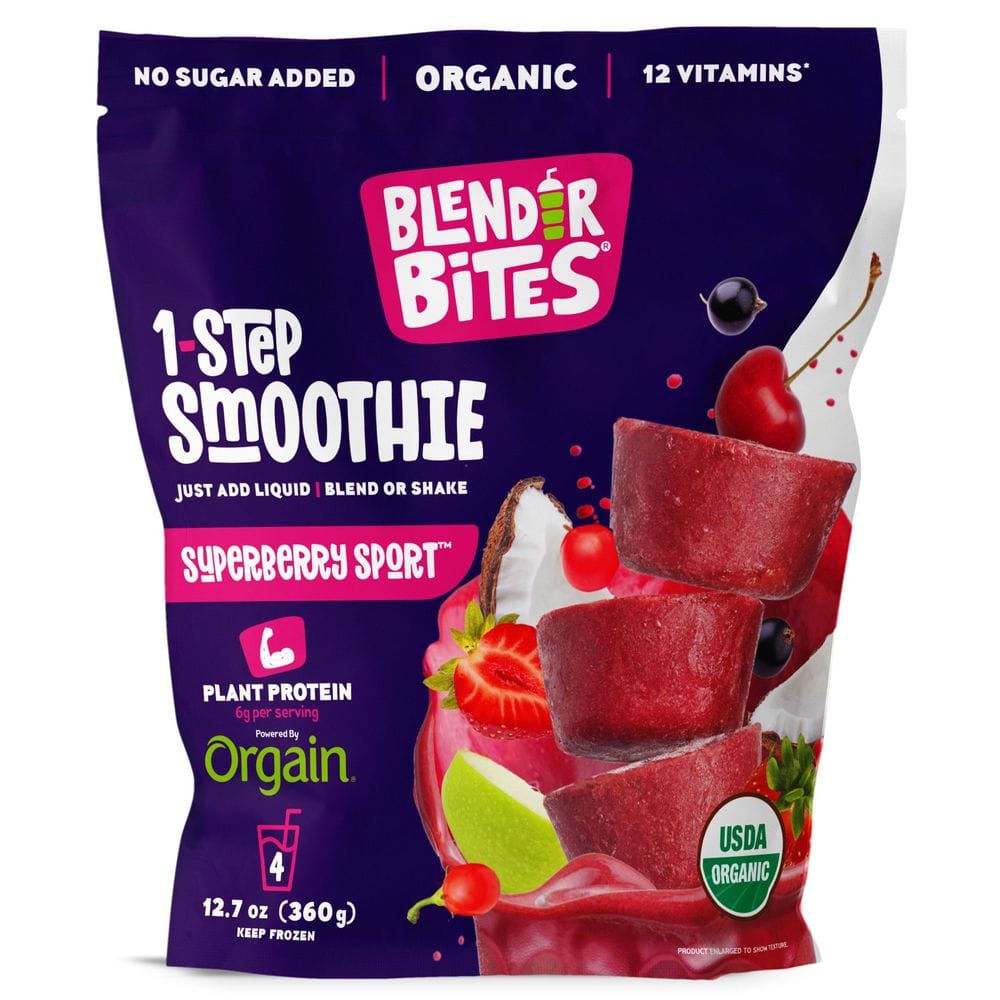 Blender Bites Superberry Sport 1 Step Smoothie, 360 G -- 10 Per Case