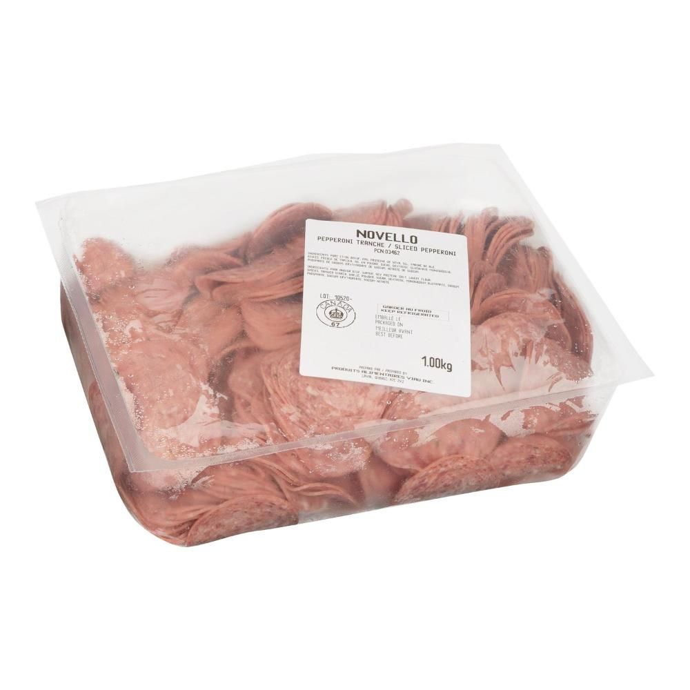 Novello Sliced Pepperoni, 1 Kg - 4 Per Case