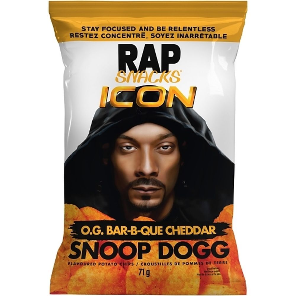 Rap Snacks Snoop Dogg Og Bar-b-que Cheddar Potato Chips, 70.87 G -- 16 Per Case