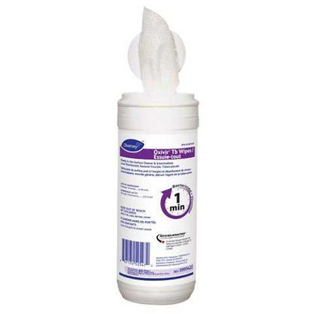 Oxivir Lingettes Nettoyantes Désinfectantes Tb, 60 Unités -- 12 Par Boîte
