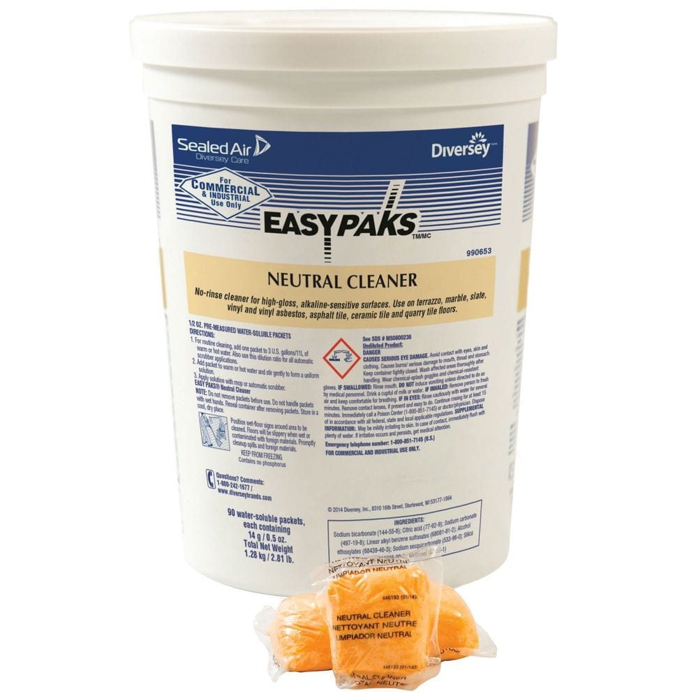 Easy Paks Orange Neutral Cleaner, 90 Count -- 2 Per Case