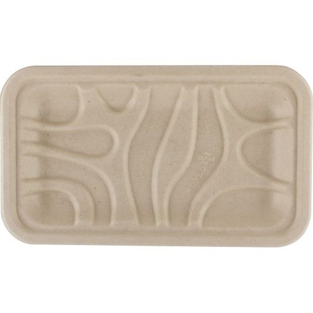 World Centric Molded Fiber Compostable Meat And Produce Tray, 50 Count -- 10 Per Case