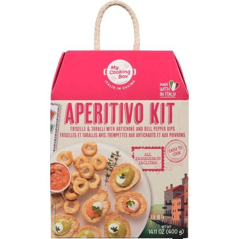 My Cooking Box Aperitivo Kit - Friselle And Taralli With Artichoke And Bell Pepper Dips, 400 G -- 7 Per Case