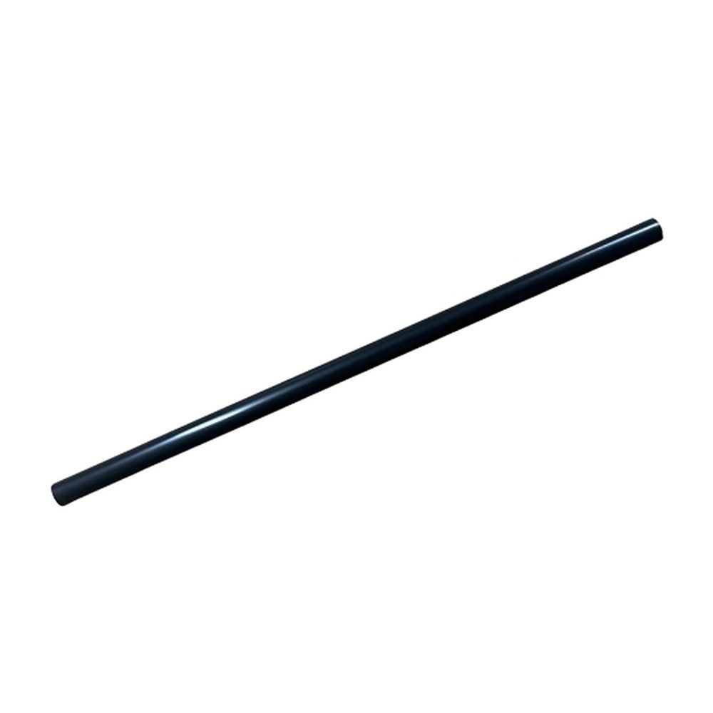 8.5 in x 8 mm Black Biodegradable Unwrapped Giant Smoothie Straw