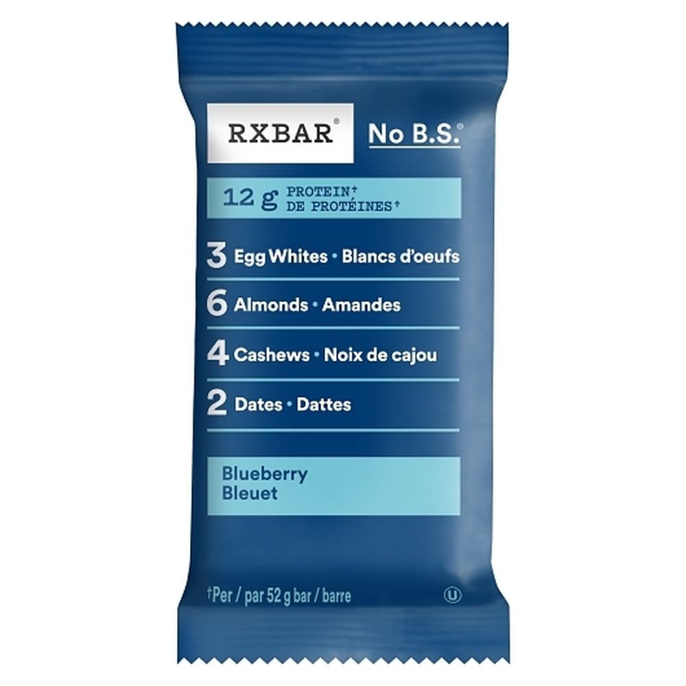 Rxbar Barre Protéinée Aux Myrtilles, 52 G – 72 Par Boîte