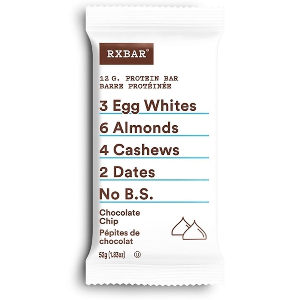 Rxbar Barre Protéinée Aux Pépites De Chocolat, 52 G – 72 Par Boîte