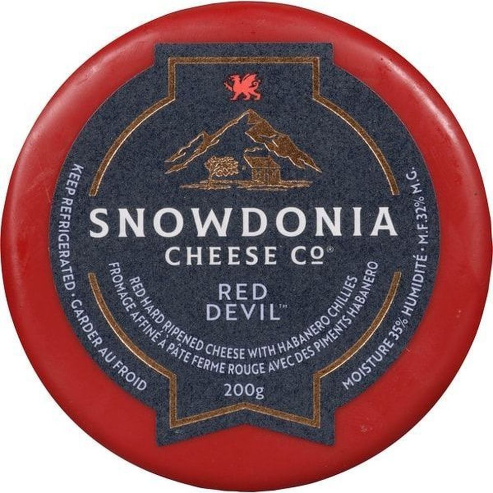 Snowdonia Fromage Red Leicester Red Devil Aux Piments Habanero, 200 G – 6 Par Boîte