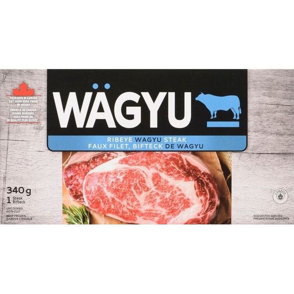 Riz Brands Wagyu Ribeye Steak, 340 G -- 6 Per Case