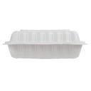 Ivory 3-Compartment Hinged Container