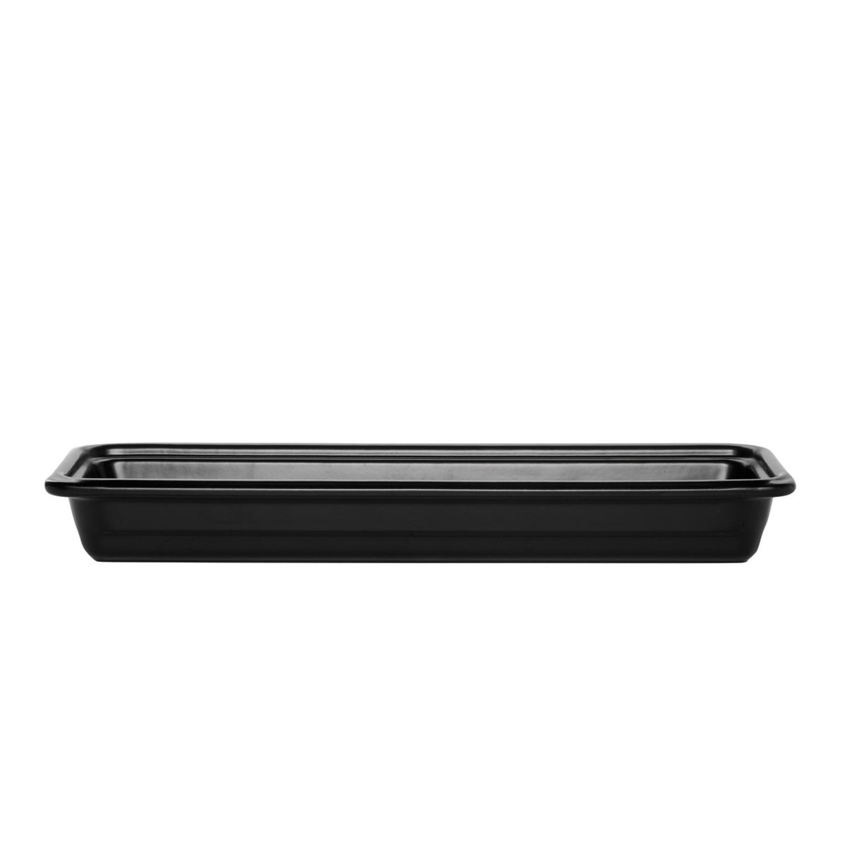 Emile Henry Recton Coal Black 2/4 Size Gn Container, 2.4 Qt Capacity
