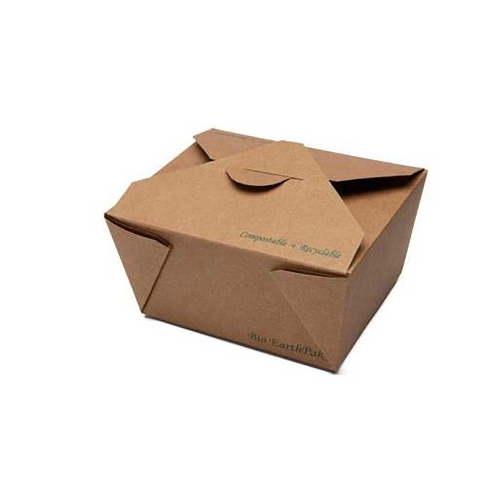 Eco-packaging Boîte Alimentaire En Papier Non Couché Earthpak N° 1, Capacité De 737 Ml (26 Oz). -- 9 Par Caisse