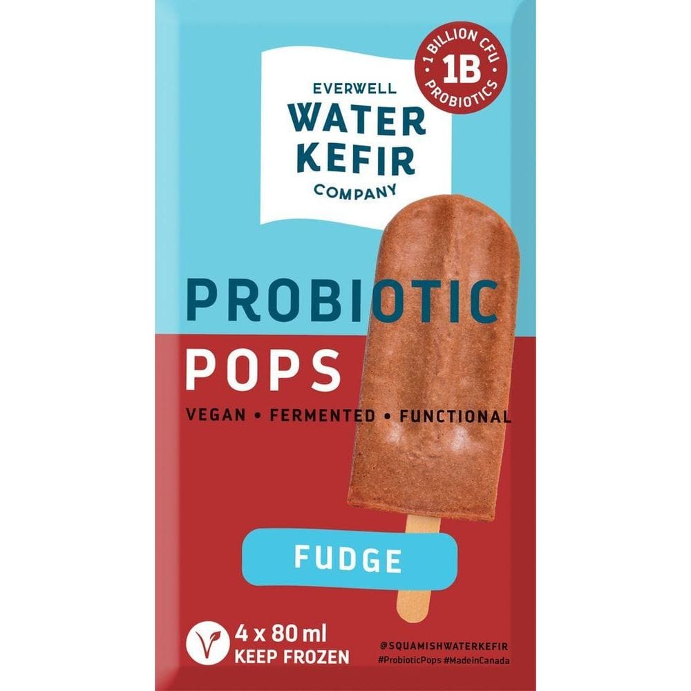 Everwell Water Kefir Fudge Probiotic Popsicle, 80 Ml -- 24 Per Case