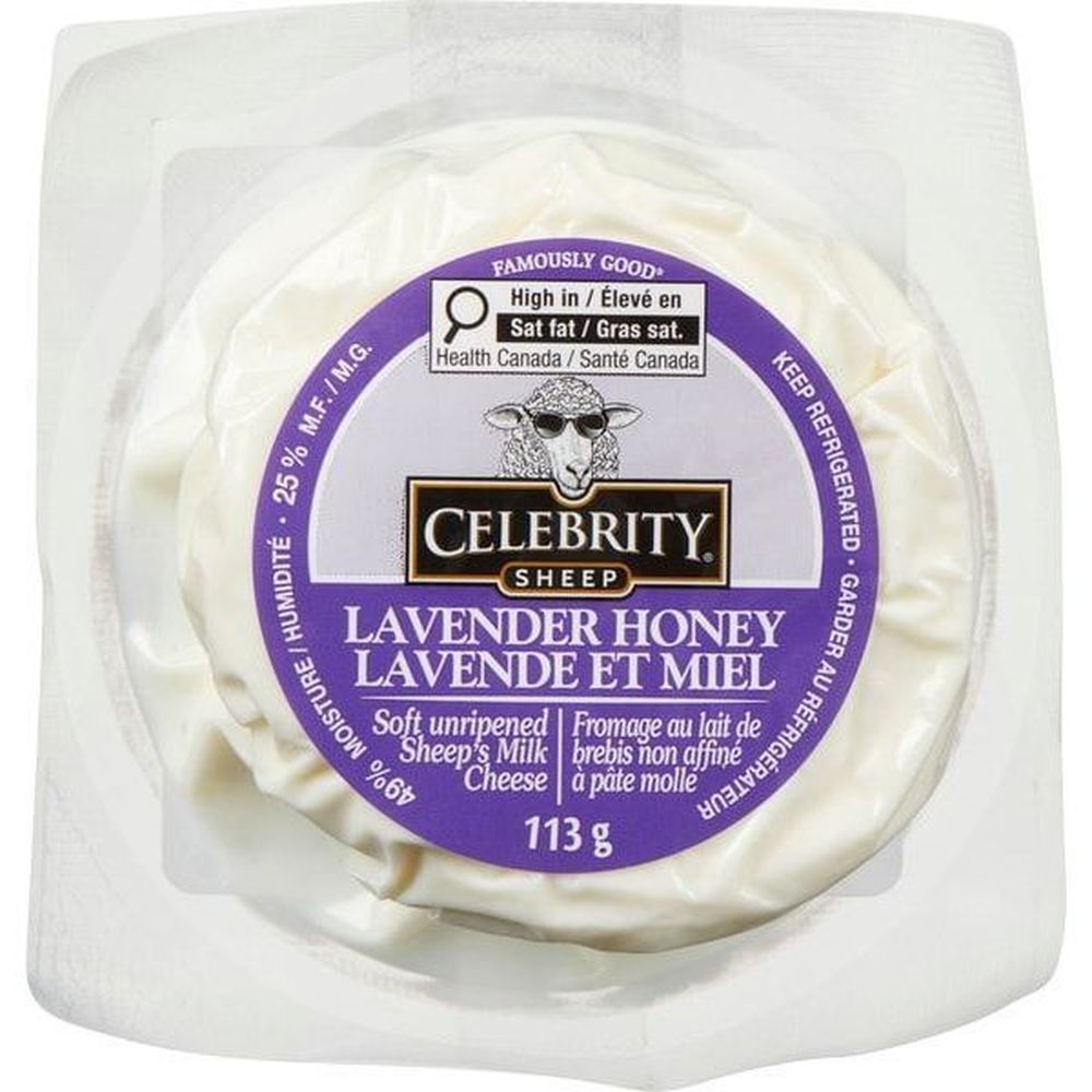 Celebrity Fromage De Brebis Au Miel De Lavande, 113 G – 12 Unités Par Carton