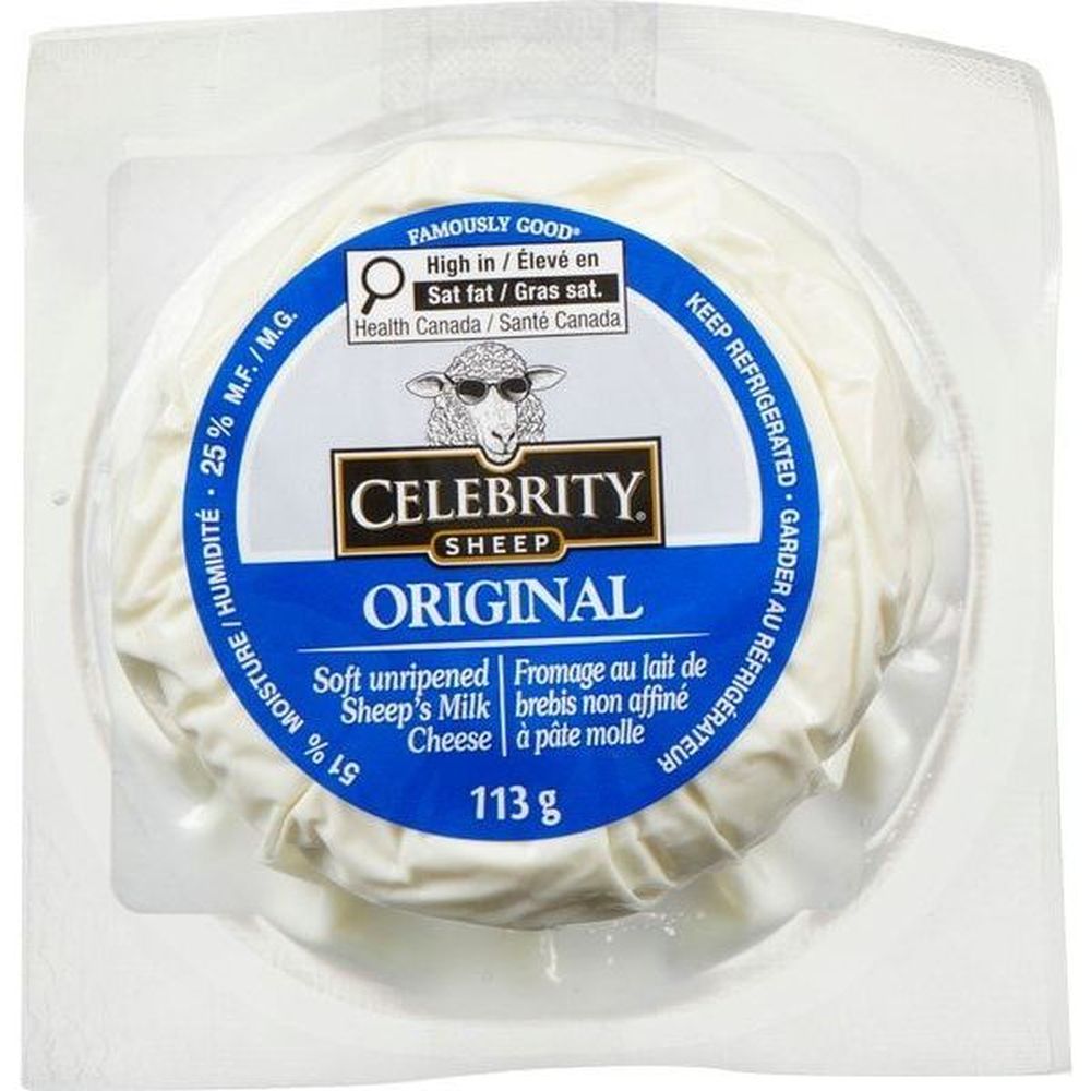 Celebrity Fromage De Brebis Frais À Pâte Molle, 113 G – 12 Unités Par Carton