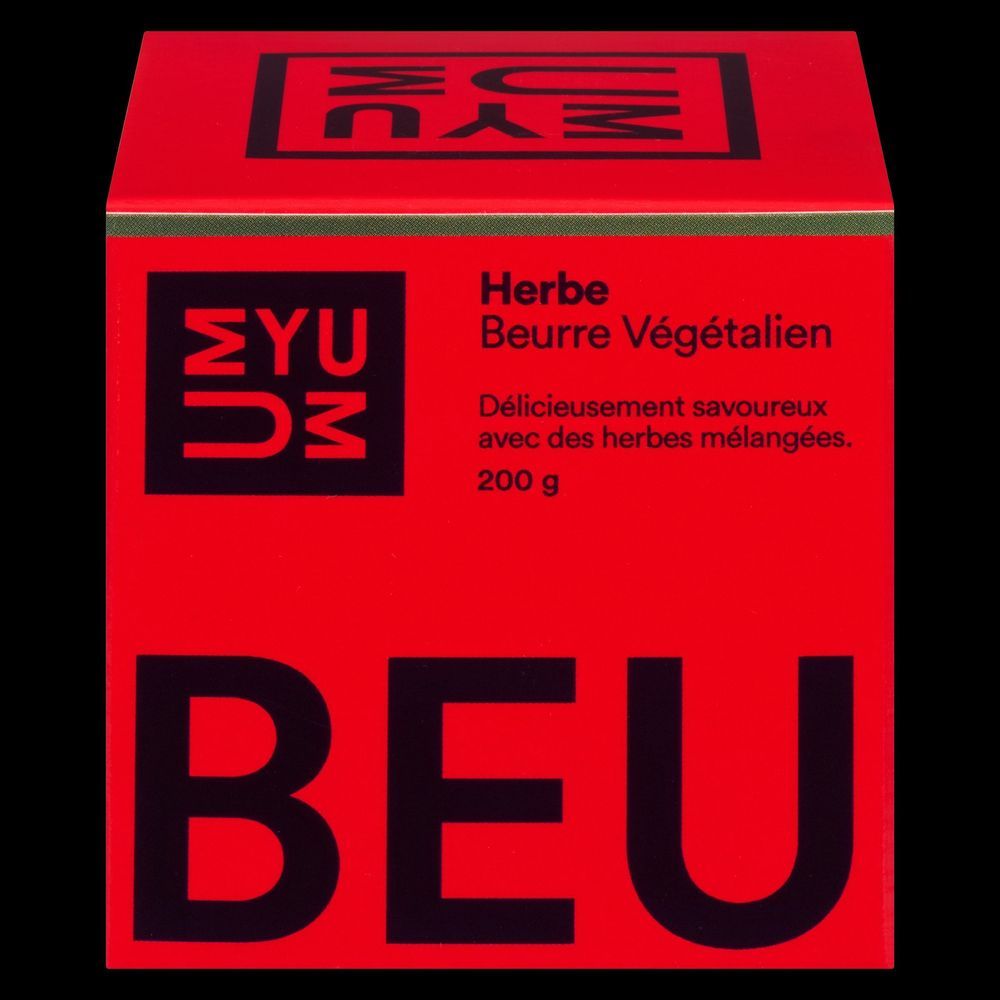 Umyum Beurre Végétal Aux Herbes, 200 G – 6 Par Boîte