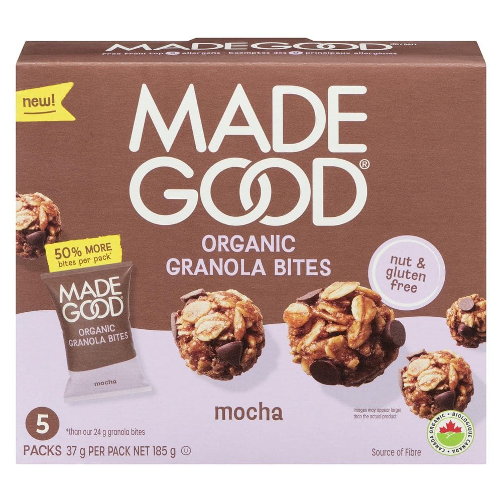 Madegood Organic Mocha Granola Bites, 185 G -- 6 Per Case
