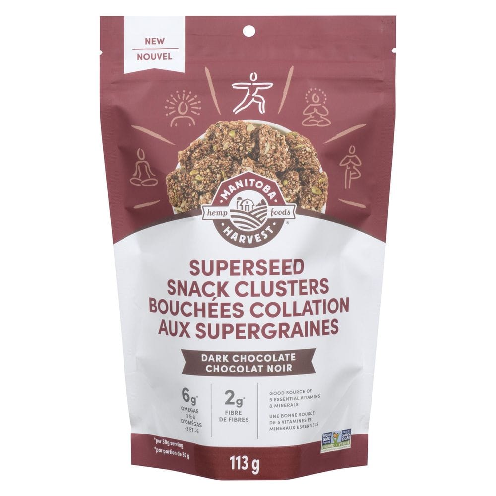 Manitoba Harvest Dark Chocolate Superseed Snack Clusters, 113 G -- 6 Per Case