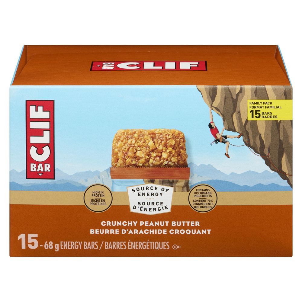 Clif Crunchy Peanut Butter Energy Bar, 68 G -- 15 Per Case
