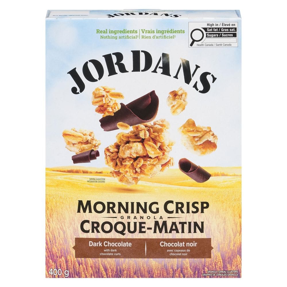 Jordans Dark Chocolate Morning Crisp Granola, 400 G -- 6 Per Case
