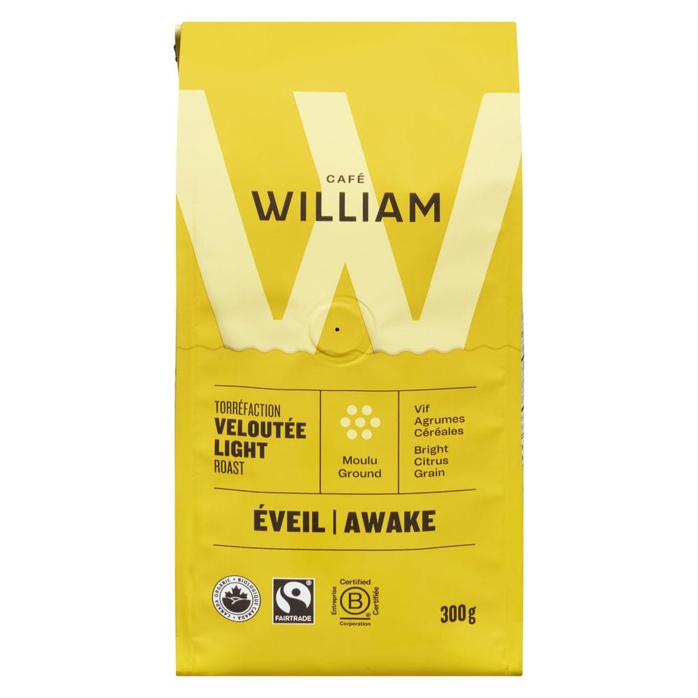 William Vital Organic Light Roast Ground Coffee, 300 G -- 6 Per Case
