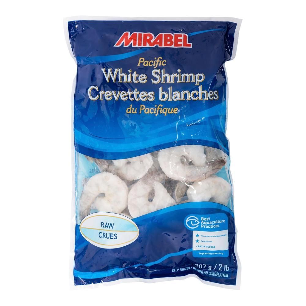 Mirabal 8/12 White Raw Prawn With Tail, 907 G -- 5 Per Case