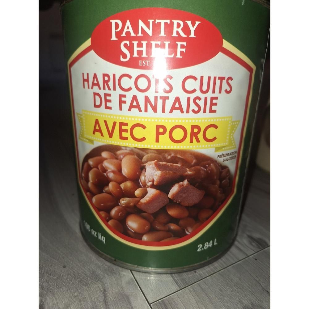 Pantry Shelf Haricots Blancs À La Sauce Tomate Et Porc, 2,84 L – 6 Par Caisse