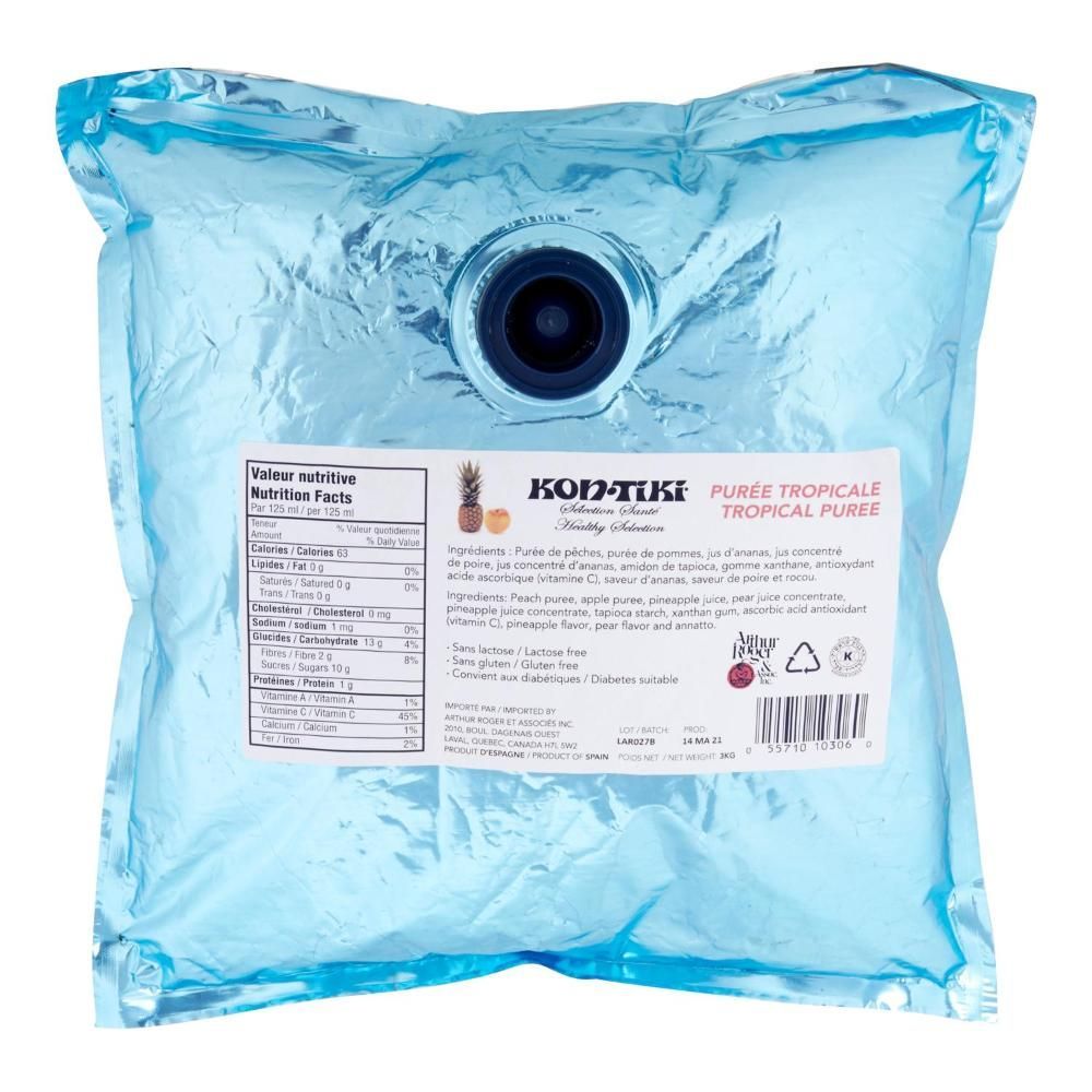 Kontiki Fruit Salad Puree, 3 L -- 4 Per Case